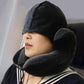 Travel U-Shape Memory Foam Neck Pillow with Noise Reduction Earmuffs Blackout Hat