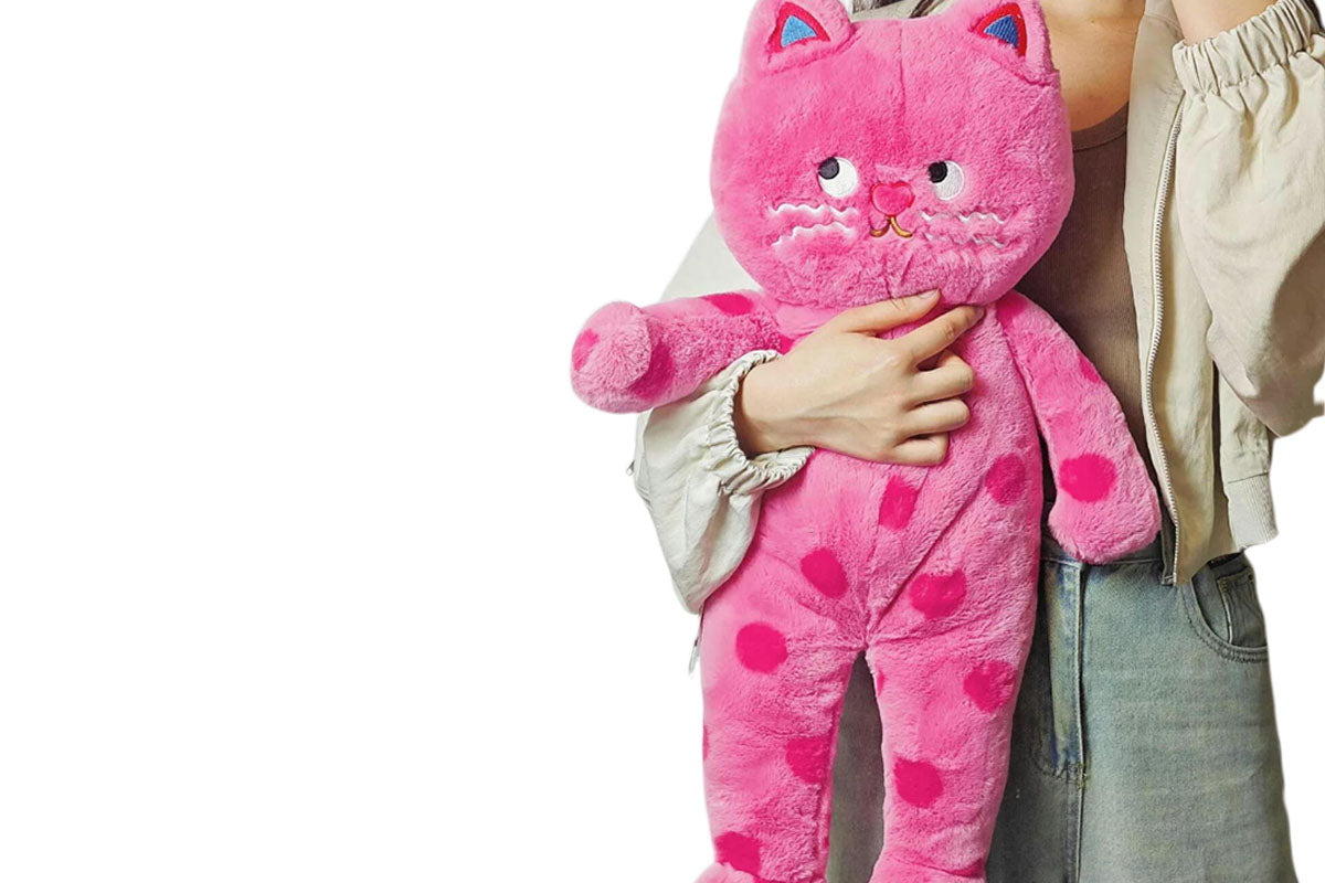 Cuddle Spotted Cat Plush Stuffed Toy Couple Cat Doll Couple Gift Polka Dot Cat Doll