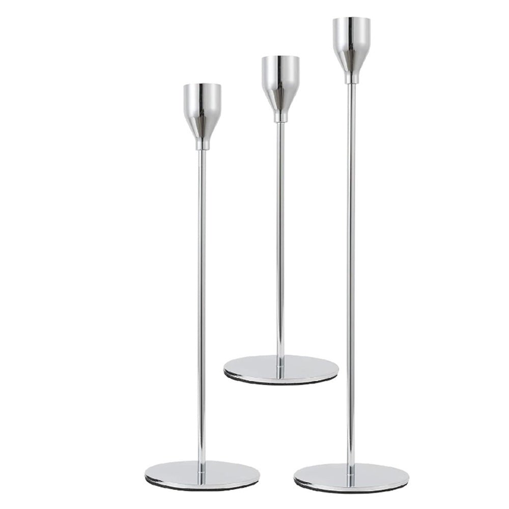 3Pcs Taper Candle Holder Table Decorative Candlestick Holder for Wedding Dinning