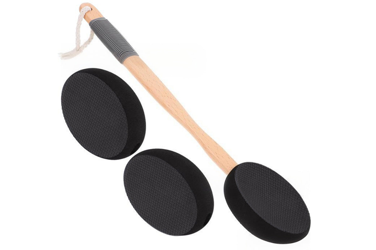 Back and Foot Lotion Applicator with 4 Replacement Pads Sunscreen Applicator Tool