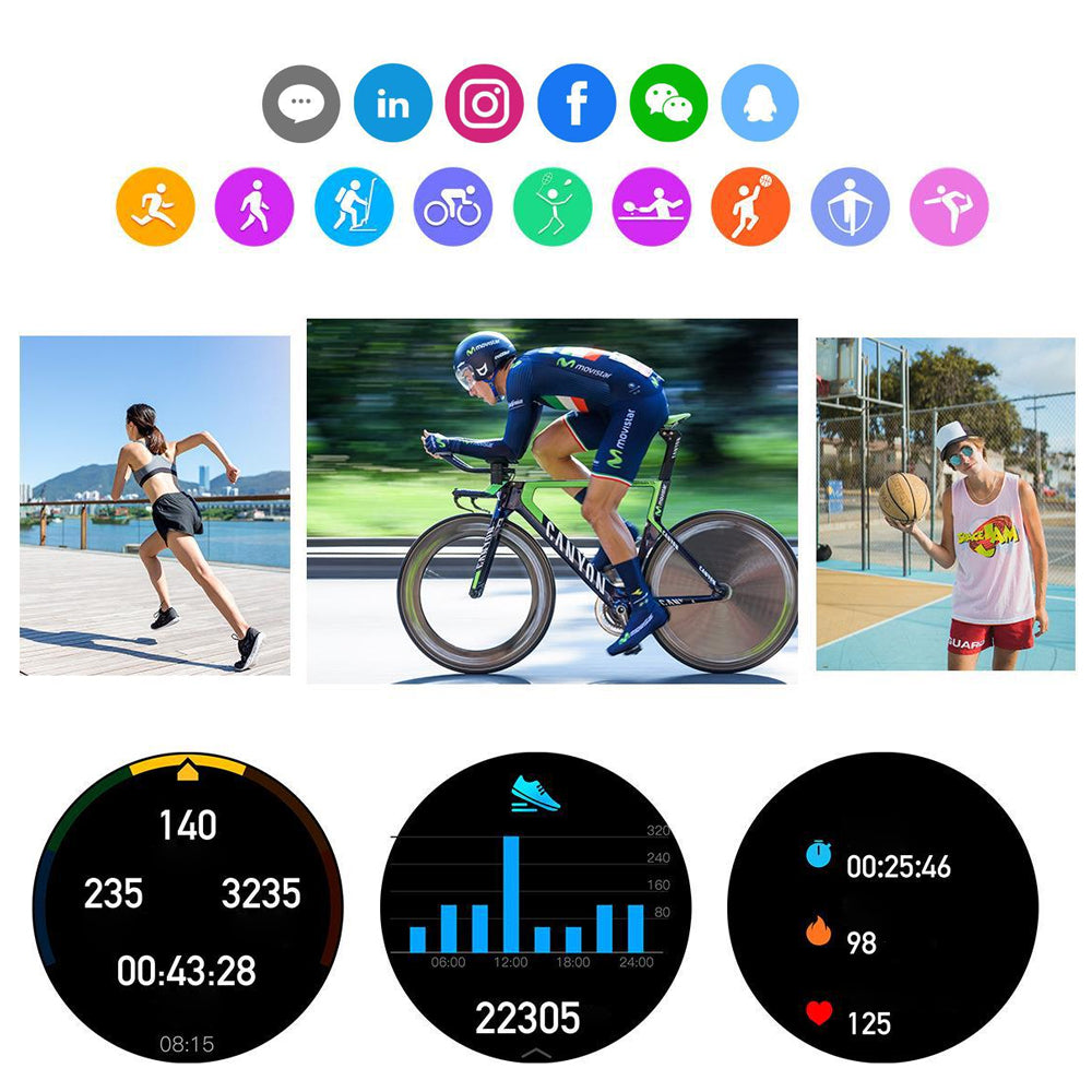 Sport Bluetooth Call Smart Watch With 1 Steel Strap and 1 Silicone Strap