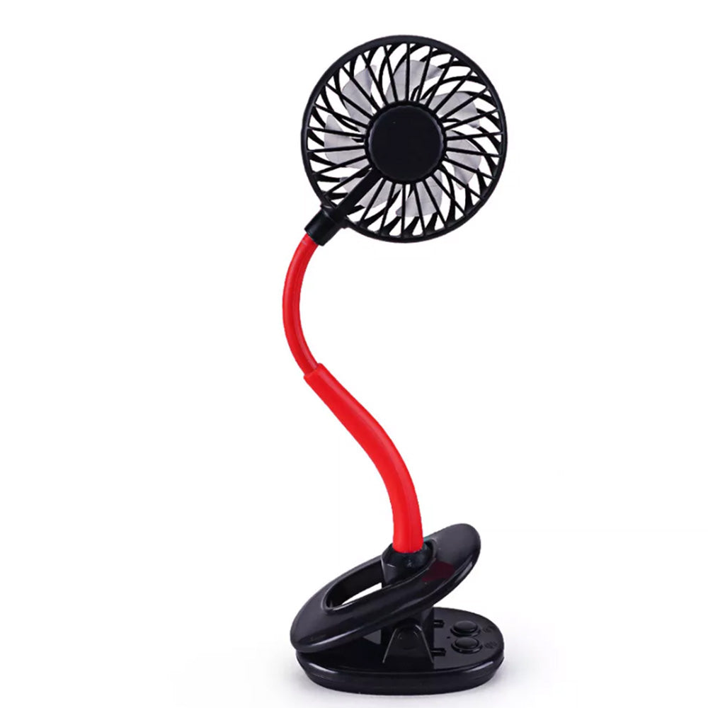 Clip on Mini Fan Portable USB Rechargeable Personal Desk Fan Cooling Fan