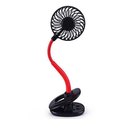 Clip on Mini Fan Portable USB Rechargeable Personal Desk Fan Cooling Fan