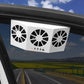 Solar Portable Car Cooler Fan 3 Fan Car Solar Power Air Vent Radiator Car Window Fan