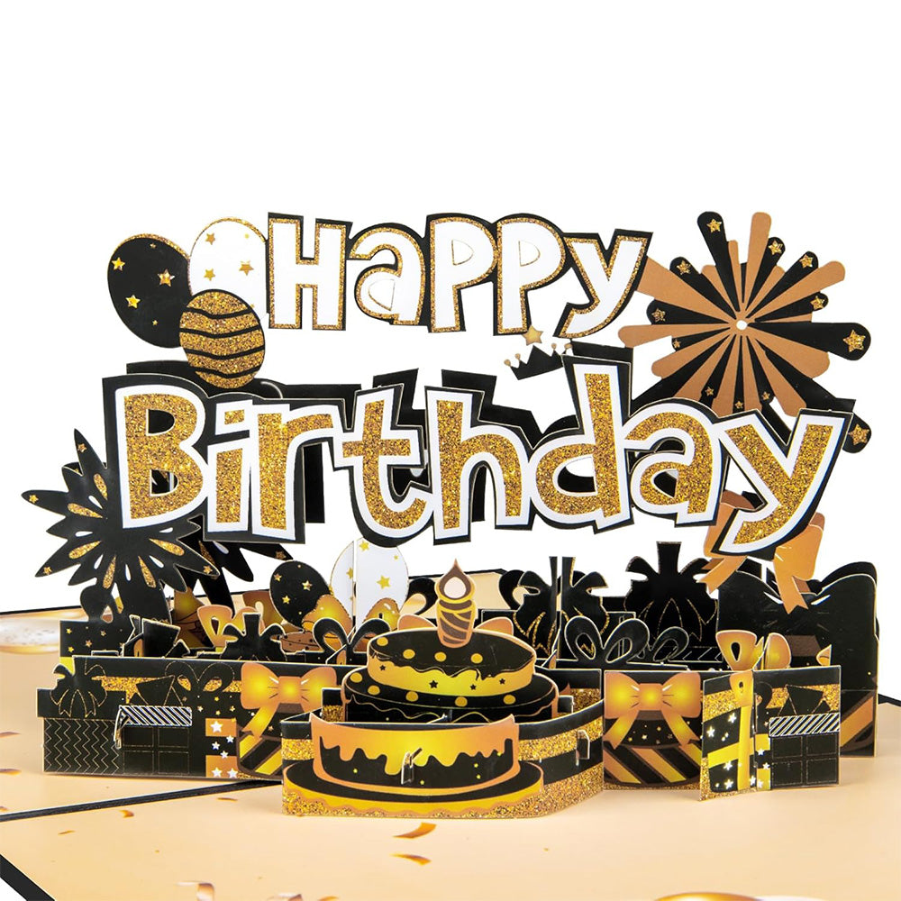 3D Pop Up Happy Birthday Card with Envelope