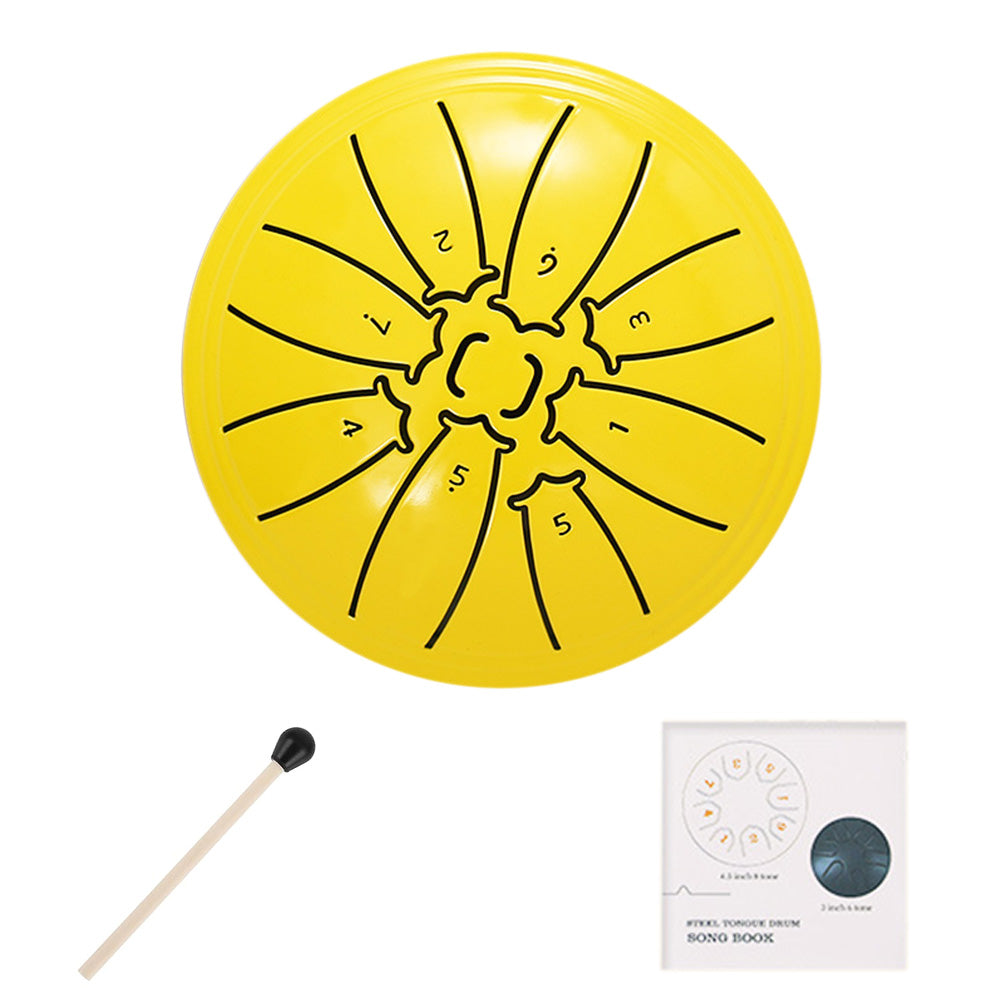 4-inch Steel Tongue Drum 8-Note Mini Handpan for Beginners