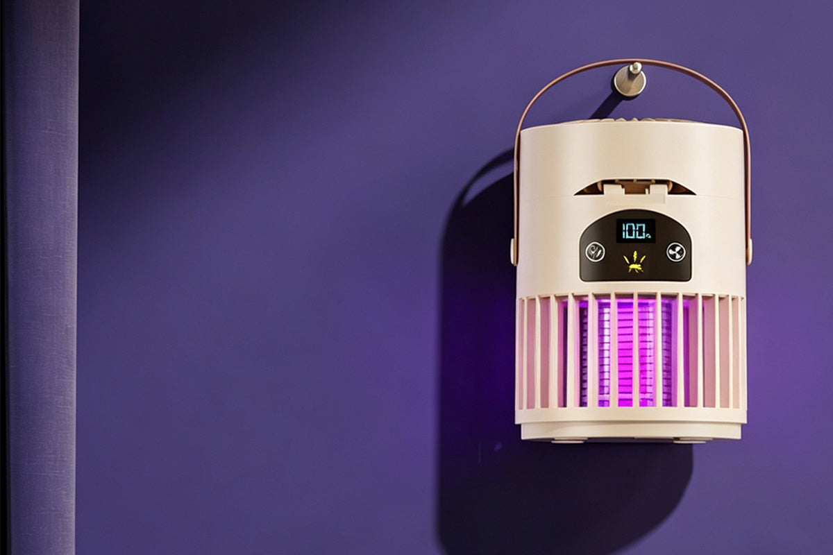 2-in-1 Fan Mosquito Killer Lamp Purple Light Trap Electric Zapper