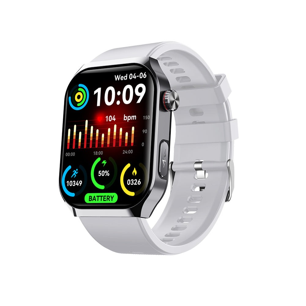 2.1-inch Smart Watch Bluetooth Call Fitness Tracker Heart Rate Blood Pressure Monitor