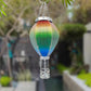 Hot Air Balloon Solar Hanging Light with Flickering Flame Light