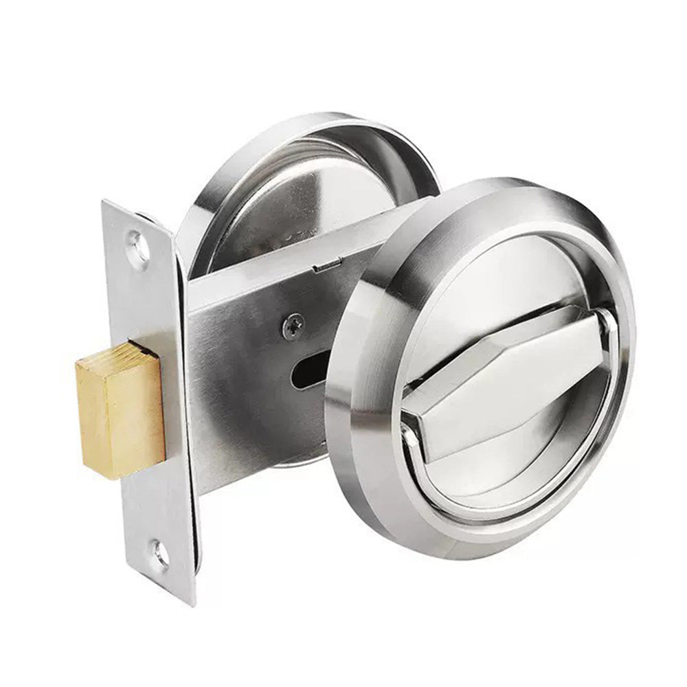 Hidden Door Lock Invisible Latch Double Sided Privacy Lock for Bedroom Bathroom Stainless Steel