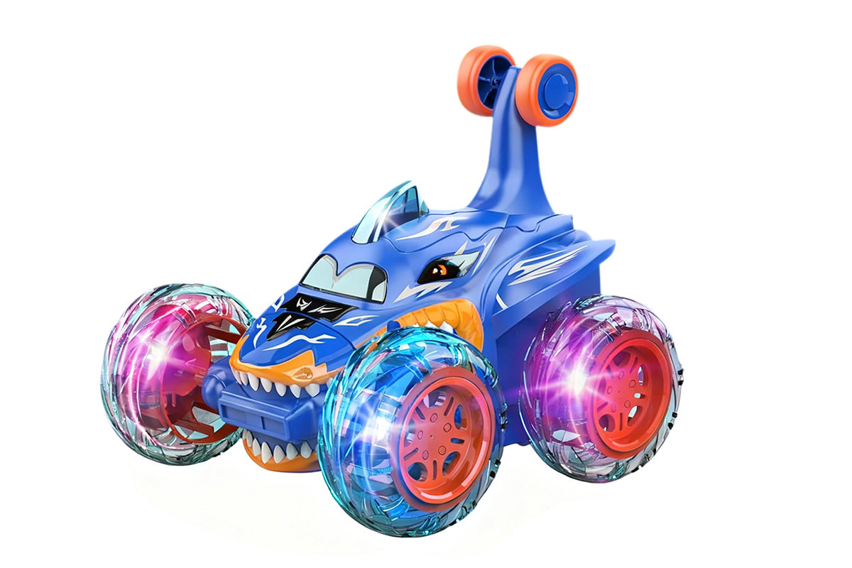 Remote Control Car 360-degree Rotating 4WD RC Stunt Twist Cars LED Lights