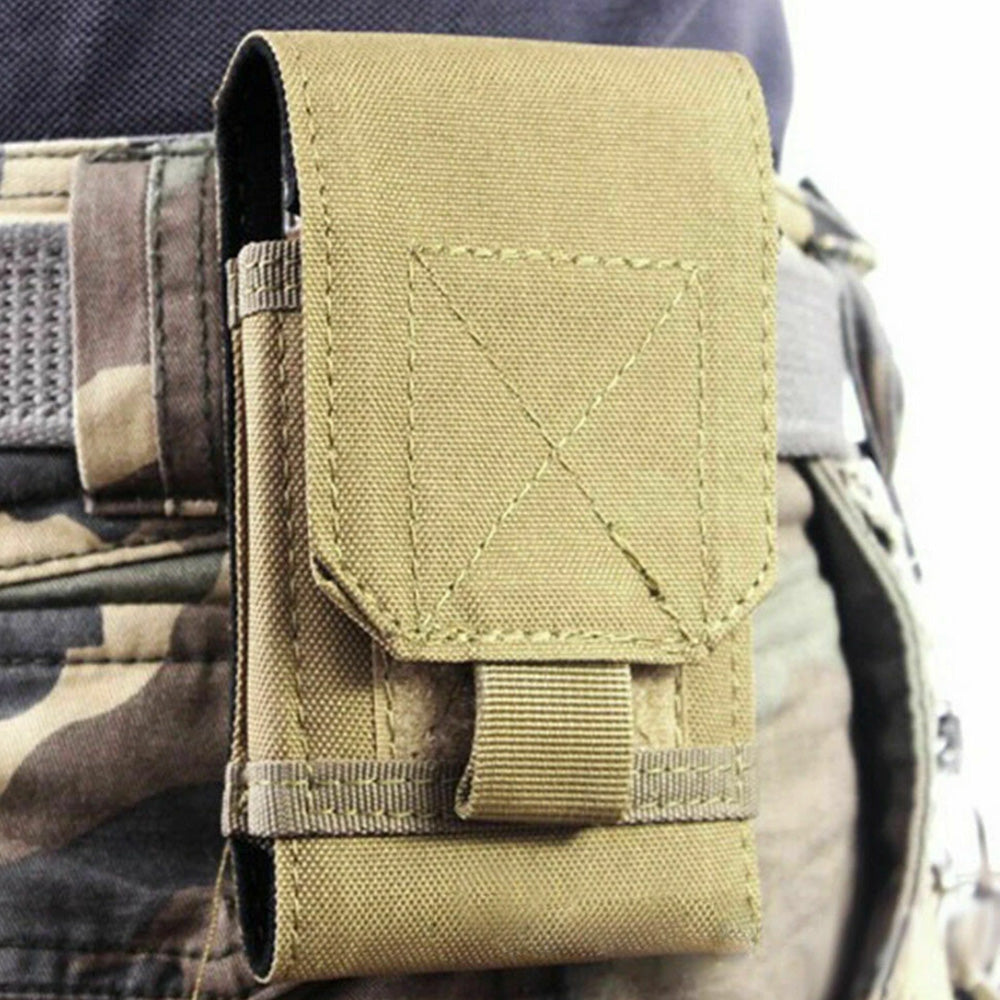 Tactical Molle Pouch for Smartphone Flip Top Outdoor Mobile Phone Pouch for Hiking Camping