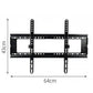 Universal Tilt TV Wall Mount Bracket Adjustable Low Profile Steel Mount