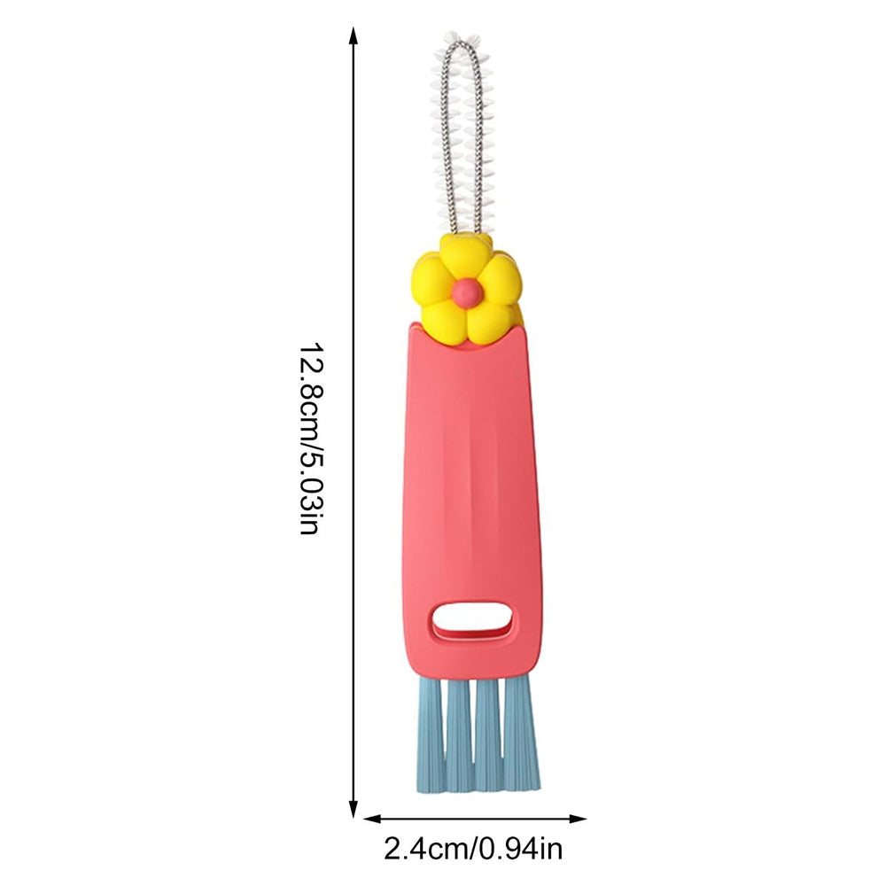 2Pcs 3-in-1 Cup Lid Crevice Cleaning Brush