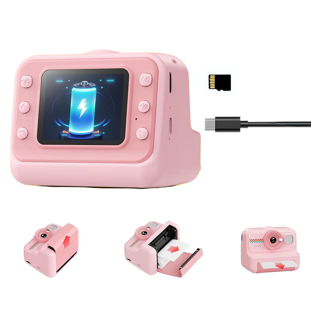 Camera Instant Print 1080P Selfie Digital Camera with 64GB Card