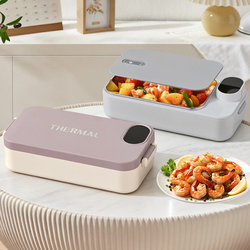 900ml Stainless Steel Heated Lunch Box Electric Food Warmer for Work School