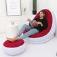 Inflatable Lounge Chair and Footrest Set