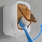 2Pcs Toothbrush Holders Wall Mounted Tooth Brush Holder with Cover for Shower