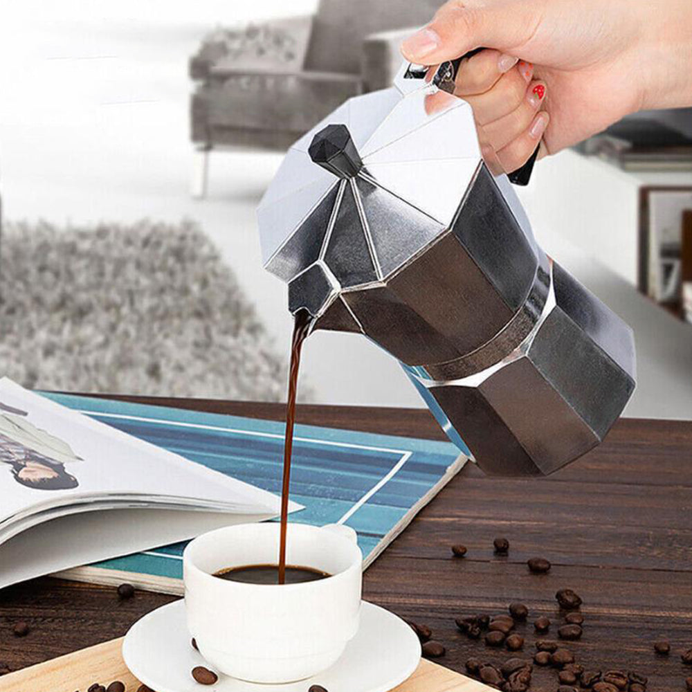Coffee Maker Moka Percolator Stove Top Espresso Latte Stainless Pot
