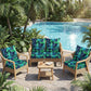 4Pcs Patio Cushion Covers Stretchable Outdoor Seat Cushion Covers for Furniture
