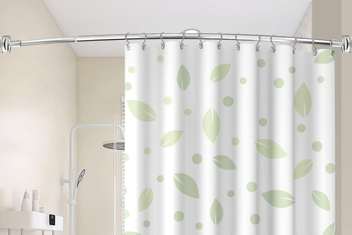Curved Shower Curtain Rod Stainless Steel Shower Rods for Bathroom Bathtub