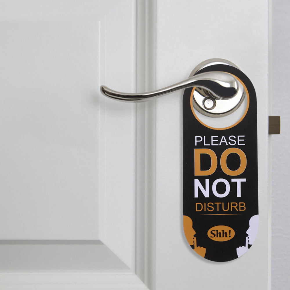 Do Not Disturb Sign Door Knob Hanger Tag-Same Words on Both Sides