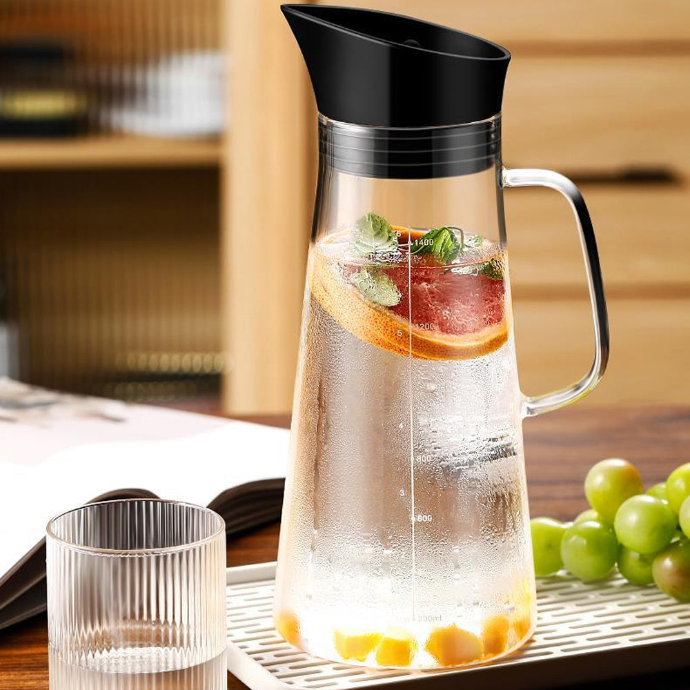Durable Glass Cold Brew Coffee Maker with Airtight Lid