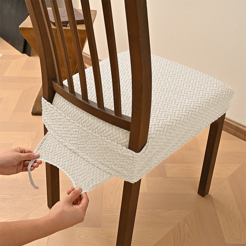 Stripe Lattice Double Elastic Stool Mask Chair Cover