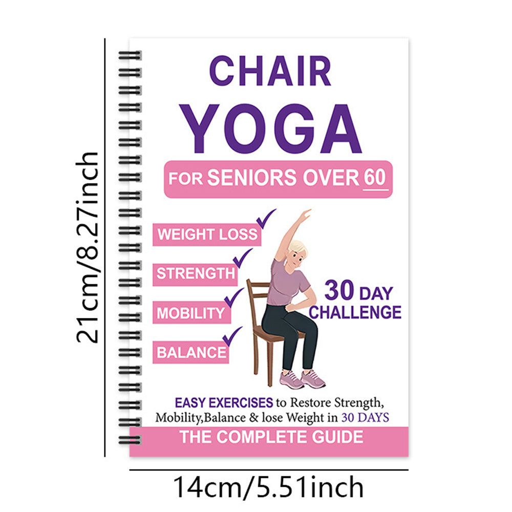 Chair Yoga Book for Seniors: Strength Balance & Wellness Exercises