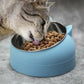 400ml Stainless Steel Tilted Pet Bowl Non-Slip Raised Feeder for Cats and Dogs