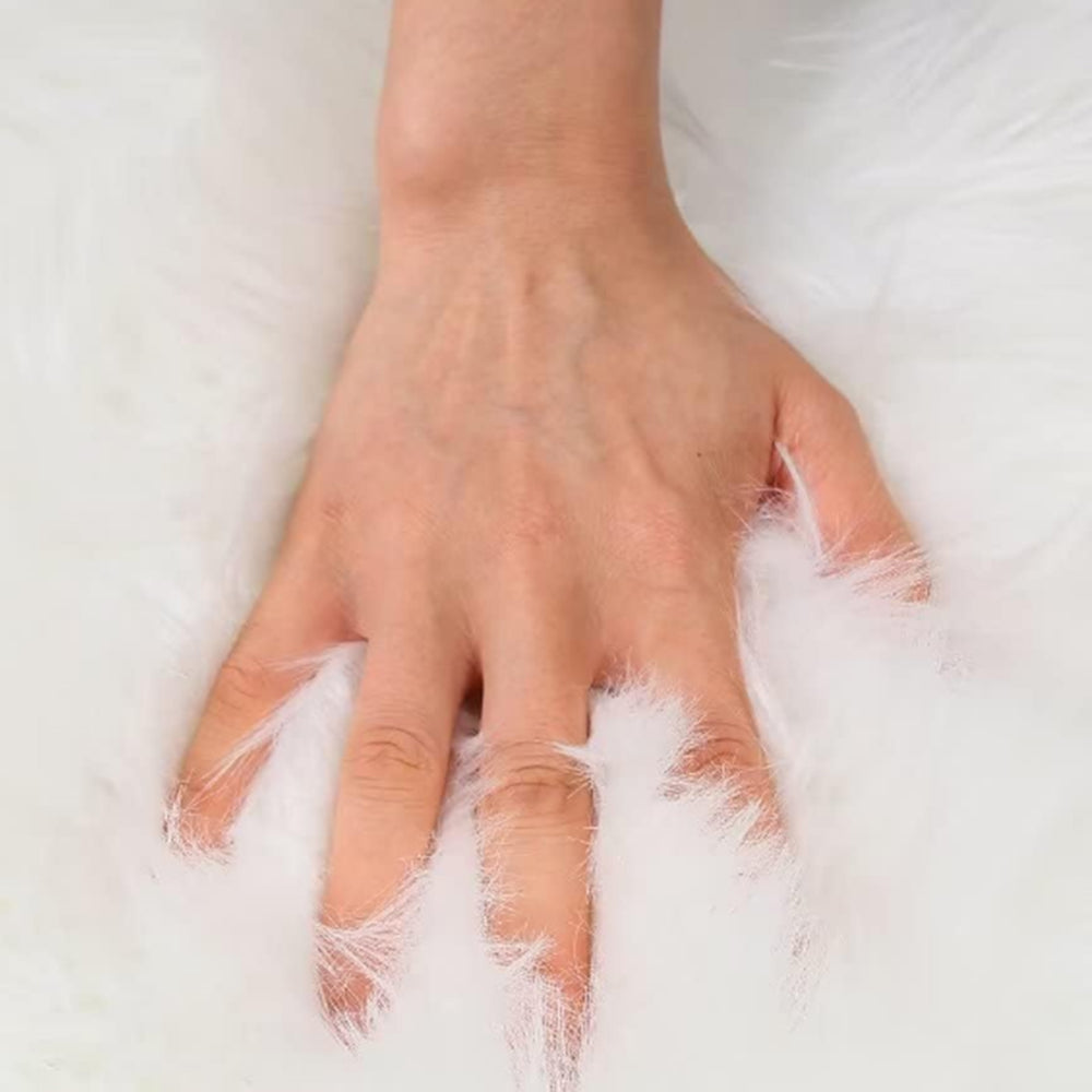 Faux Sheepskin Fluffy Rugs Chair Seat Covers