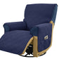 Water Resistant Quilted Recliner Chair Cover Anti-Slip Recliner Sofa Protector with Storage Pockets