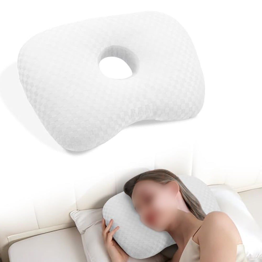 Ear Piercing Pillow for Side Sleepers with Hole Ear Pillow