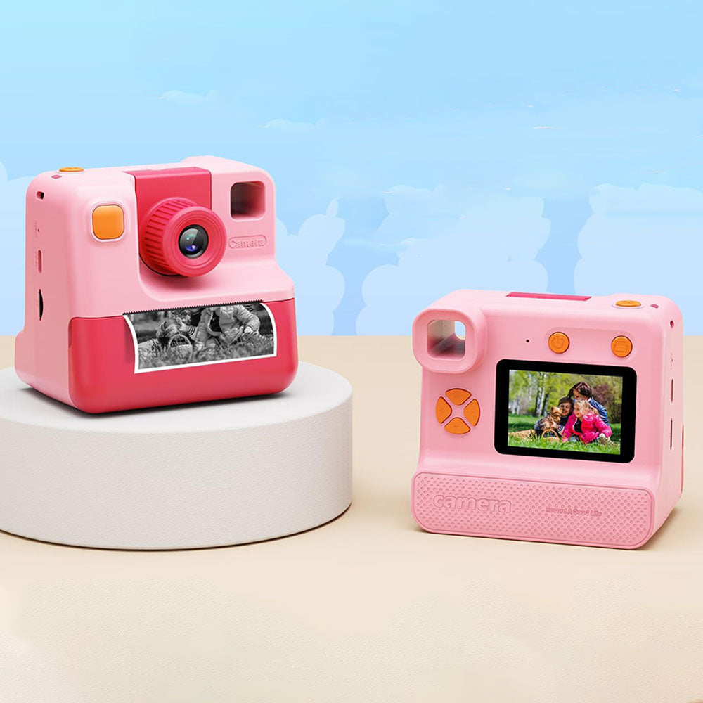 1080P Instant Print Camera Toy HD Selfie Digital Video Cameras with Print Papers and 32GB SD Card