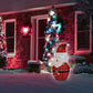 Christmas Yard Sign with Stakes Light Up Yard Sign Indoor Outdoor Decor-Santa