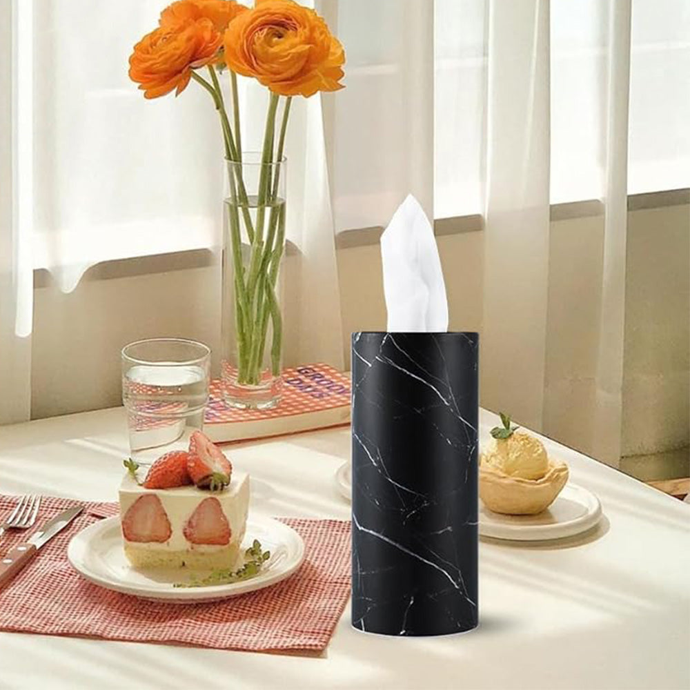 6PCS Car Tissues Holder With Facial Tissues Car Cup Holder Cylindrical Tissue Box
