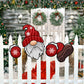 Outdoor Christmas Fence Peeker Decoration Santa Claus Xmas Garden Fence Sign