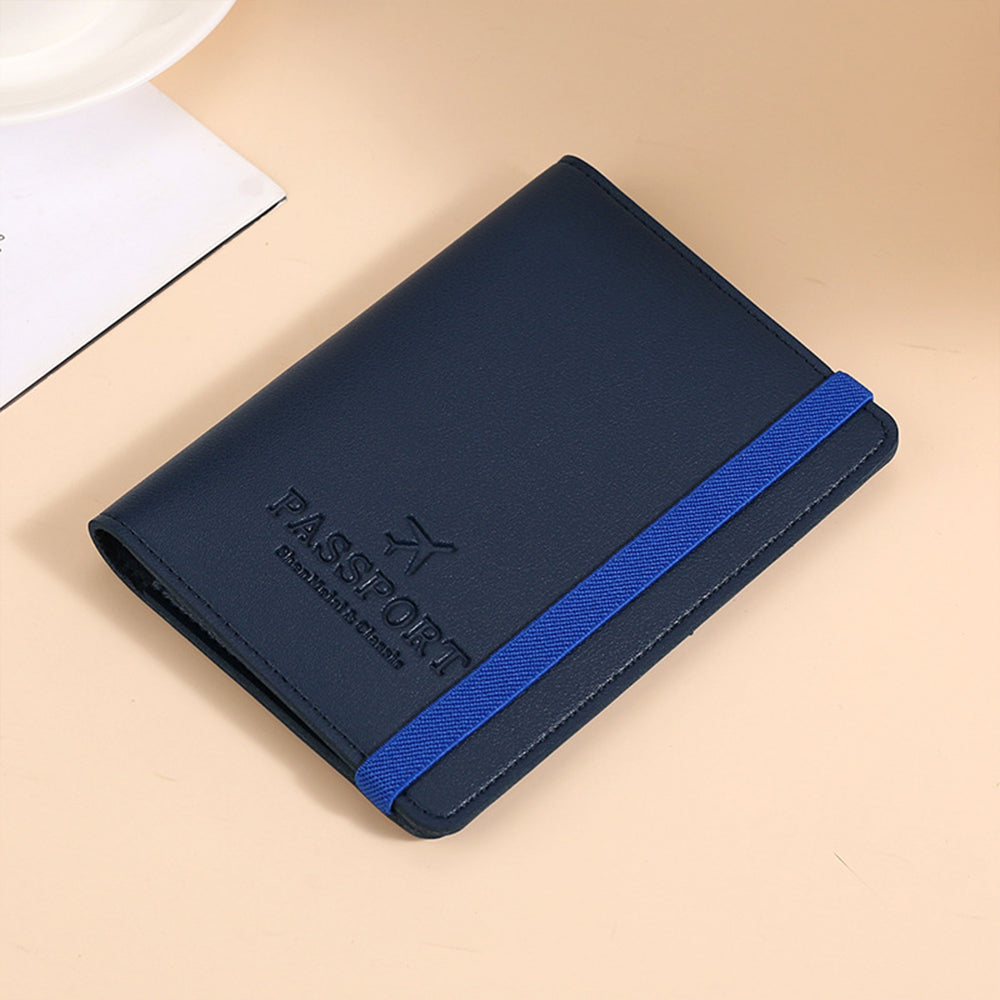RFID Blocking Passport Holder Travel Wallet PU Leather