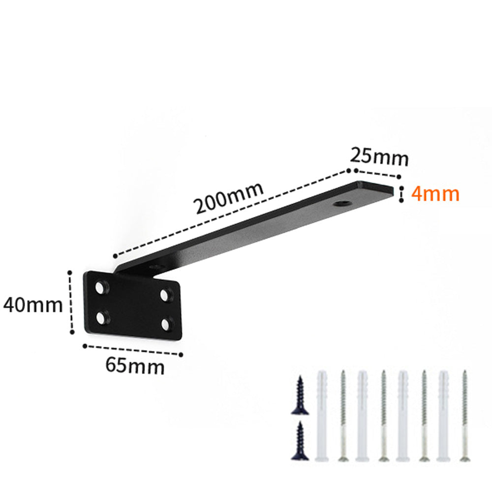 2Pcs Hidden Shelf Brackets 0.4 cm Thick for Floating Shelf Support
