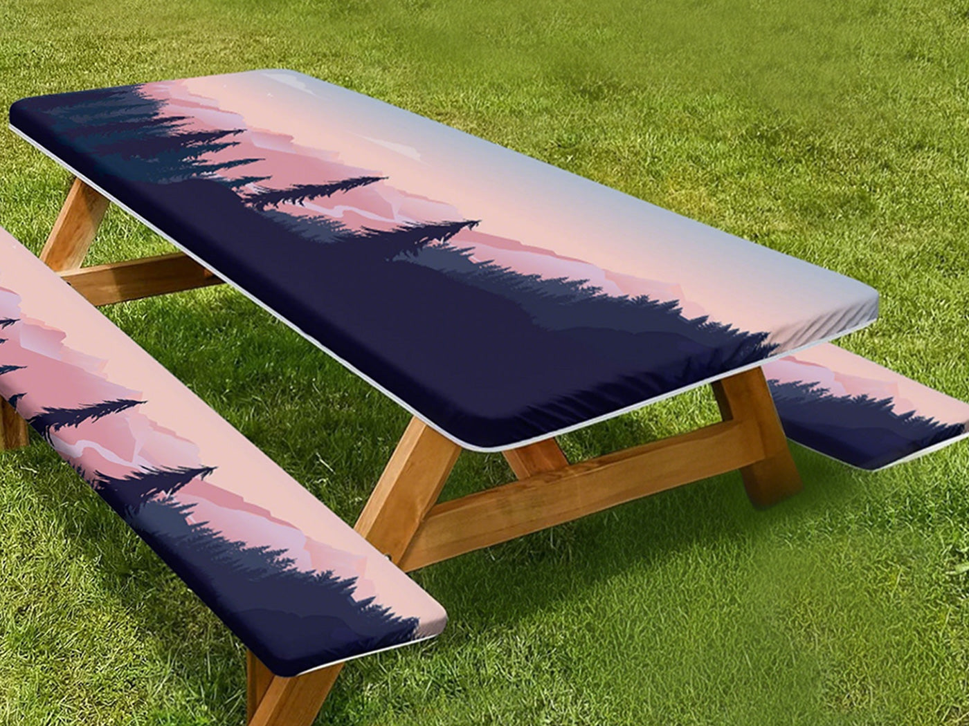 Picnic Table Cover with Bench Covers Camping Tablecloth Camping Essentials