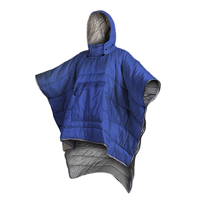 Camp Thermal Poncho Sleeping Bag Wearable Hooded Blanket