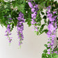 4Pcs Artificial Silk Wisteria Vine Hanging Garland 1.8 m for Home and Garden Decoration