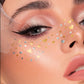 6 PCS Glitter Freckles Face Tattoo Water Resistant Sweat Resistant Gold Transfer Stickers for Party