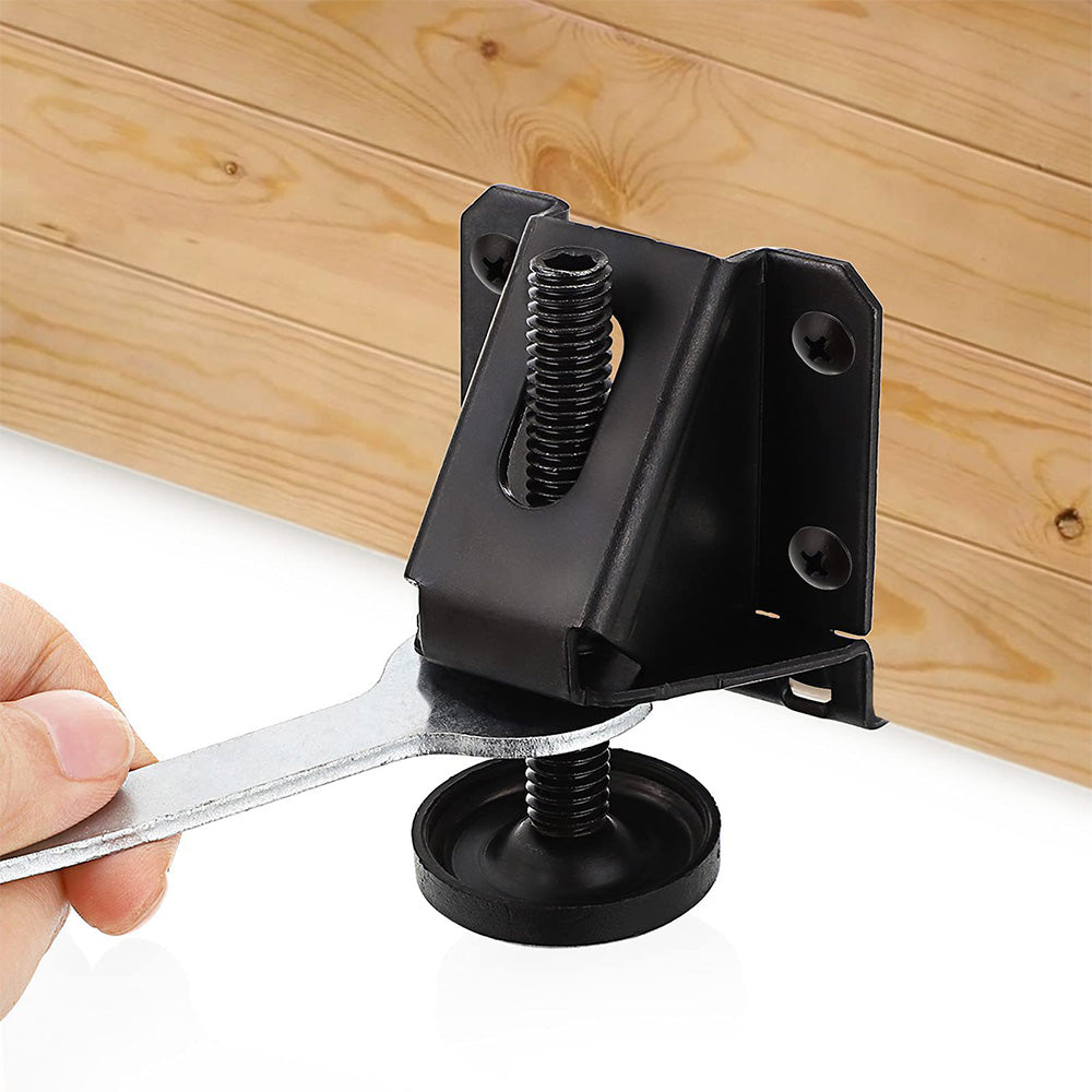 4-Pack Heavy Duty Adjustable Furniture Leveling Feet with Lock Nuts
