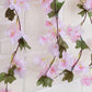 4Pcs Sakura Vine Artificial Silk Hanging Garland 2.3 m for Wedding and Home Decoration