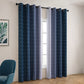 Blackout Curtain Gradient Color Curtains for Bedroom Living Room-Dark Blue