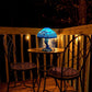 Bohemian Resin Painting Glass Mushroom Table Lamps