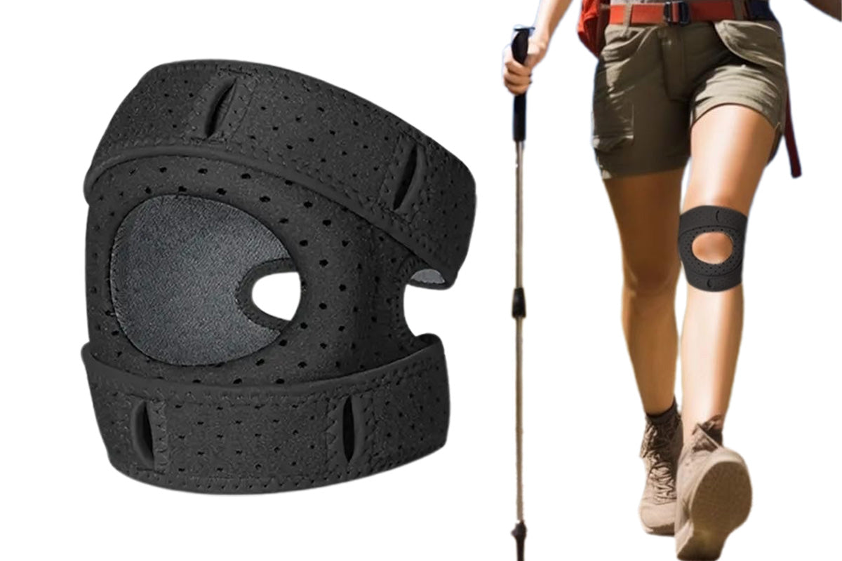 Adjustable Neoprene Knee Sleeve-Black