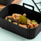 Reusable Silicone Air Fryer Liner for Dual Air Fryer Food Grade Non-Stick & Easy to Clean