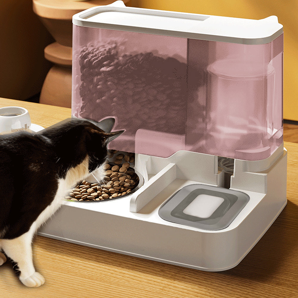 2-in-1 Automatic Feeder Food Water Dispenser